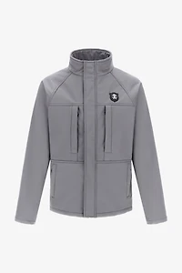 Padded down jacket with logo