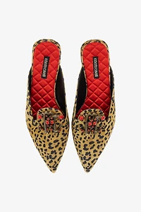 Mules with logo and stones