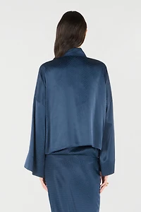 Silk Shirt With Snake-Effect Pattern