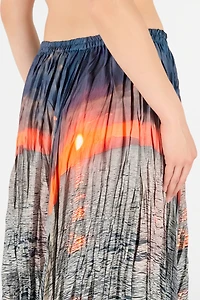 Sunrise Print Skirt