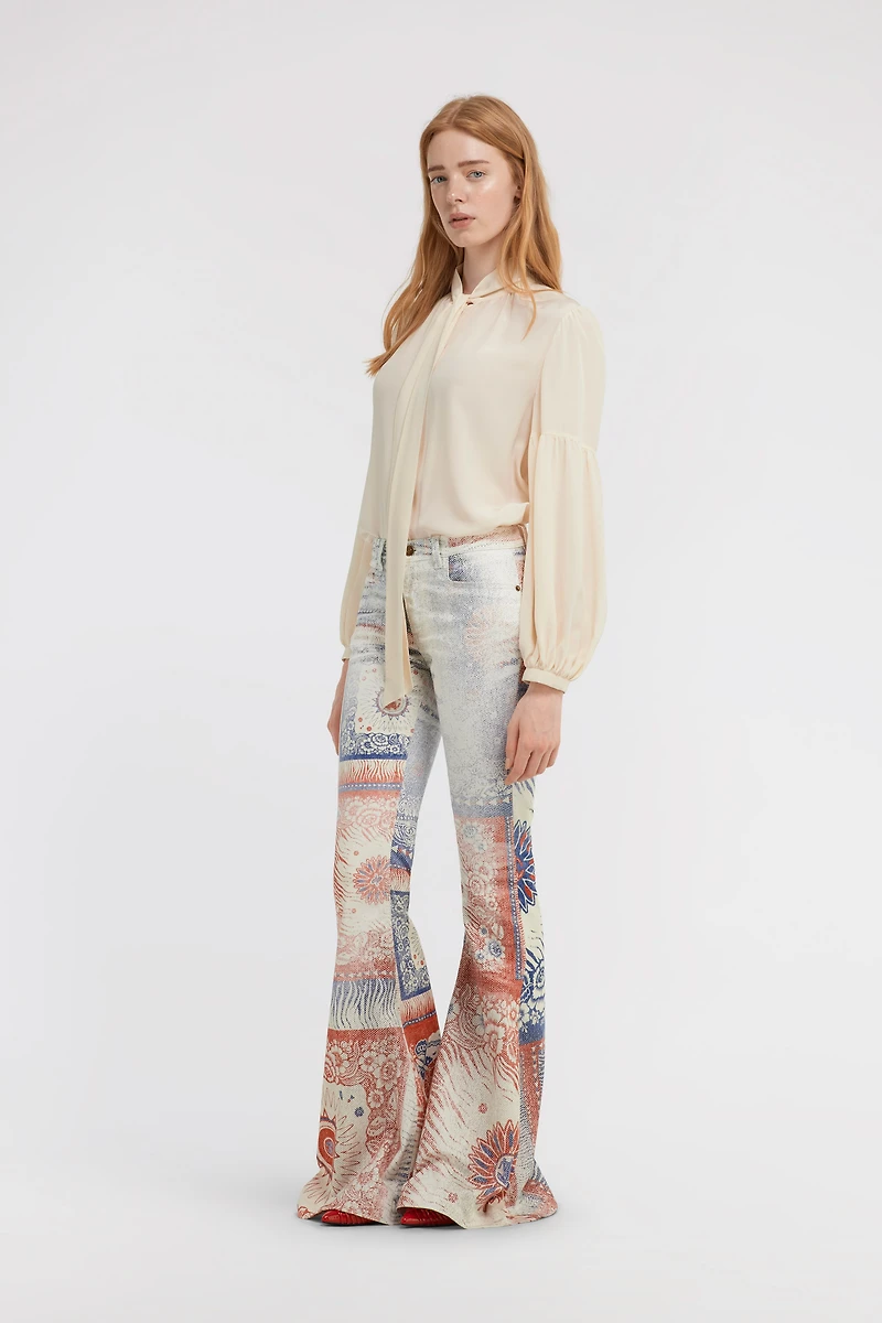 Bandana Print Jeans
