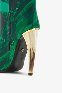 Malachite Print Boots