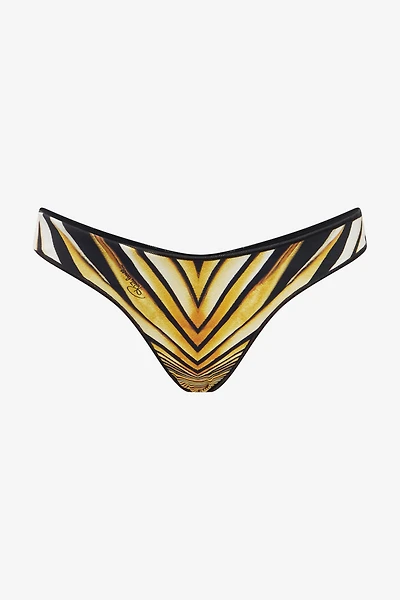 Ray Of Gold Print Swimsuit Bottom