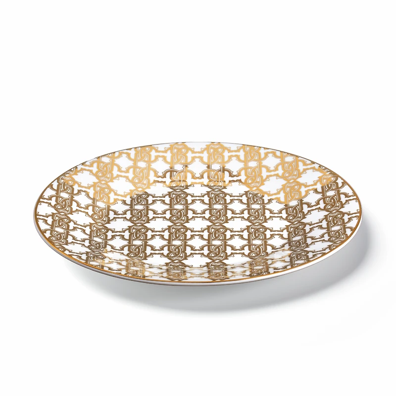 Monogram Gold 2 Fruit Plates