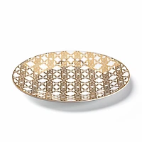 Monogram Gold 2 Fruit Plates