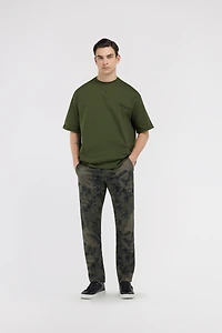 Green T-Shirt Embroidered Signature