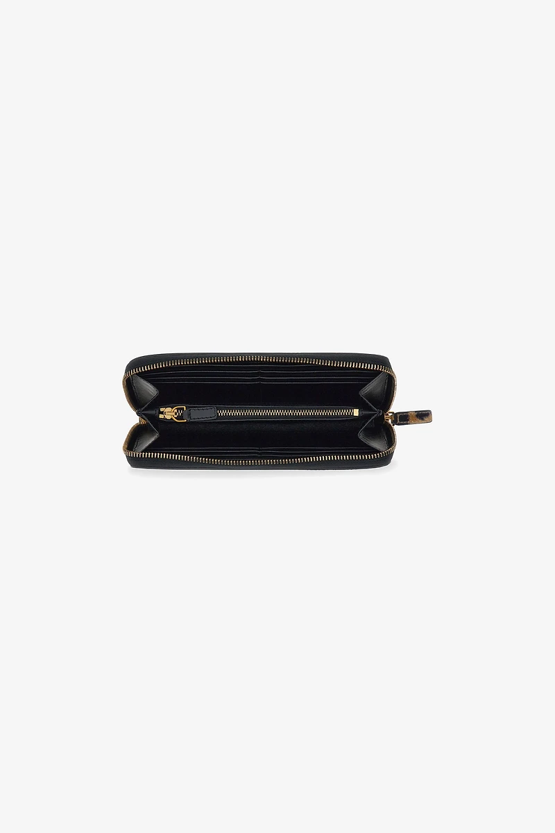 Wallet with Monogram RC and zip