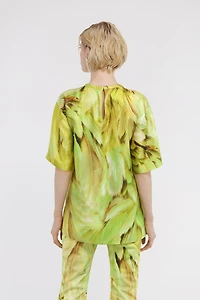 Plumage print t-shirt