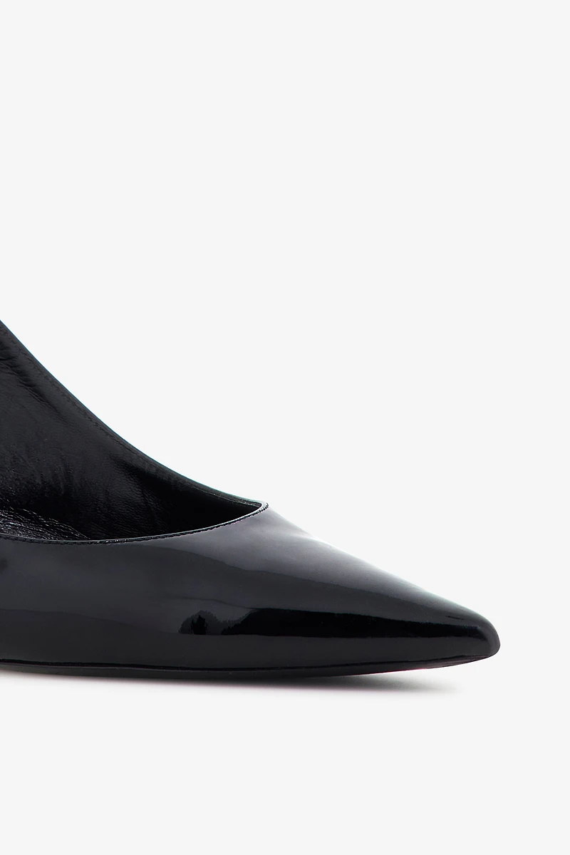 Leather Slingback Pumps