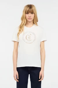 Cotton T-Shirt With Studs