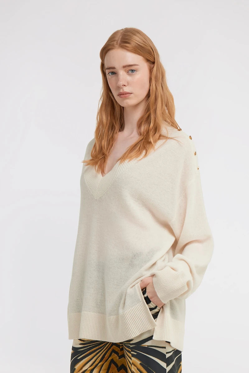 Sweater with V-Neck