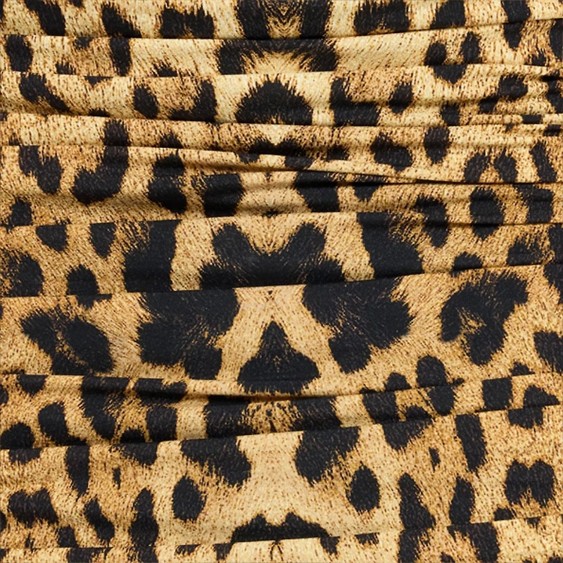 Midi Dress With Jaguar Skin Print