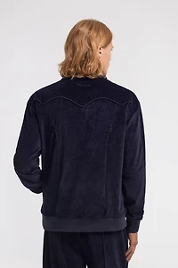 Zebra print sweatshirt with zip