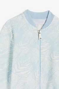 Animalier Patchwork-Print Bomber Jacket