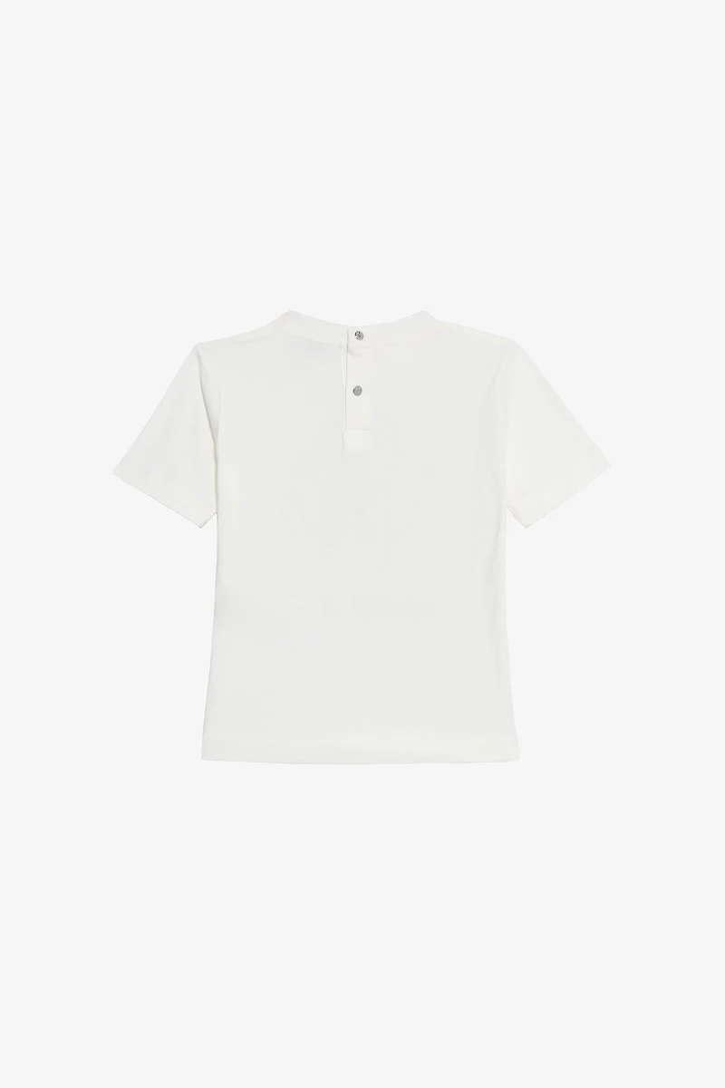 Milk White T-Shirt with RC Monogram and Logo