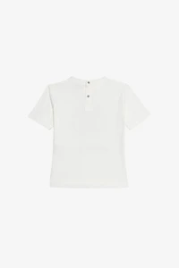 Milk White T-Shirt with RC Monogram and Logo