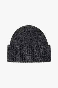 Grey Wool Cashmere Blend Hat With Monogram Rc