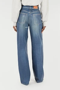 Jeans With Mirror Snake Monogram Charm