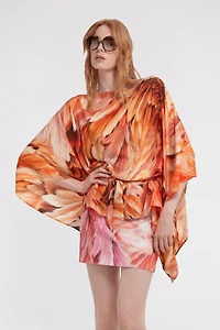 Plumange Print Silk Blouse