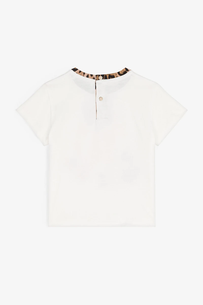 Bird-Print Cotton T-Shirt