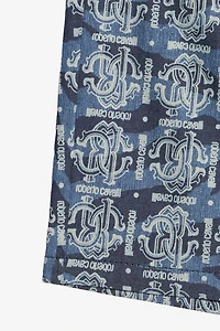 Denim Shorts With RC Monogram
