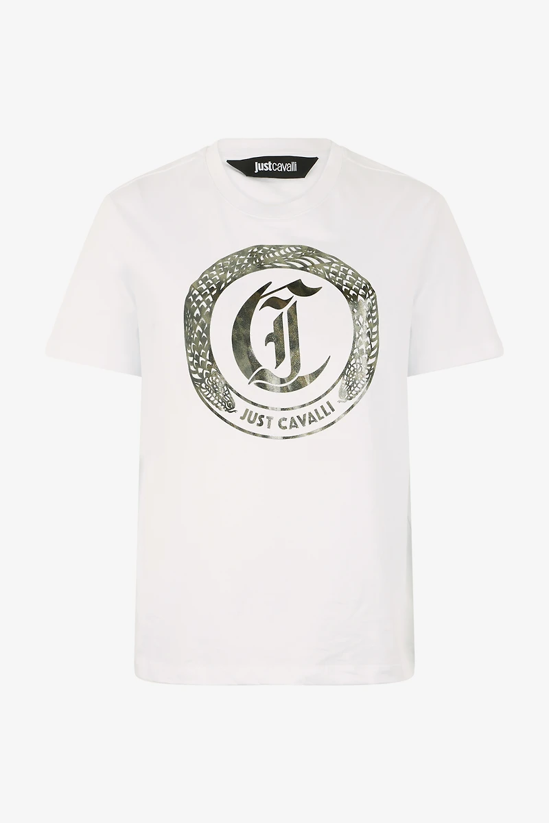 T-Shirt With JC Monogram