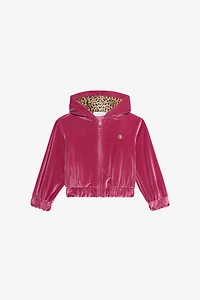 Fuchsia Sweatshirt with RC Monogram