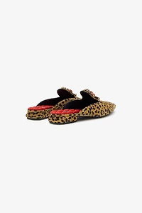 Mules with logo and stones