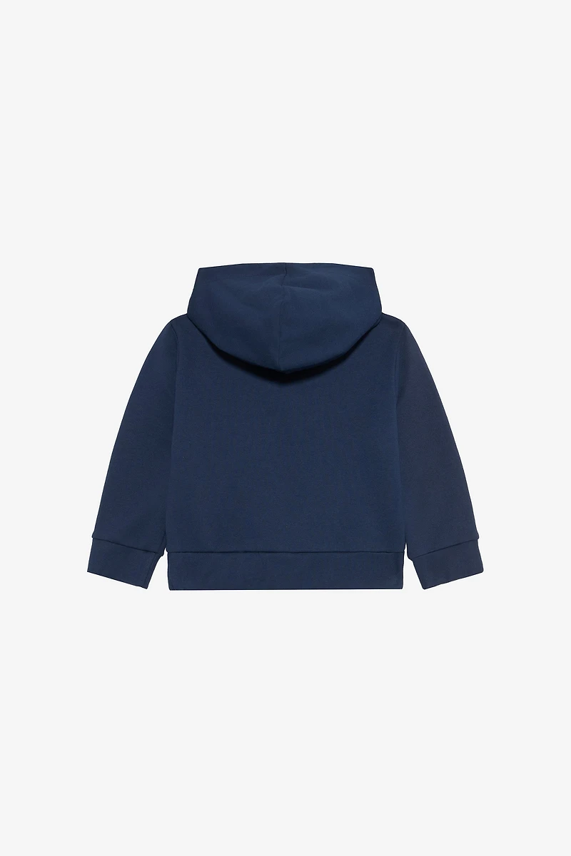 Blue Sweatshirt with Tiger Print