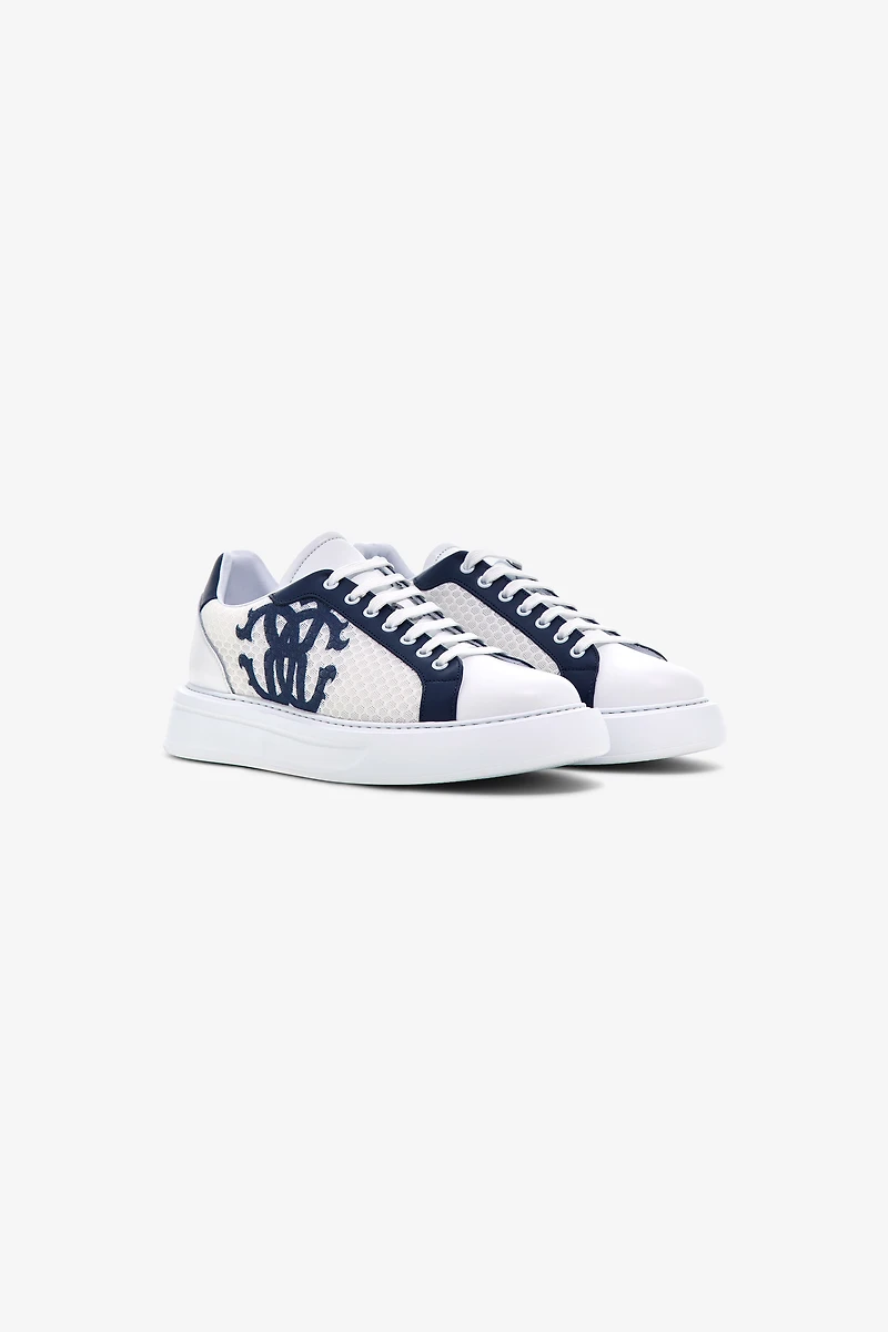 Leather Sneakers with Logo