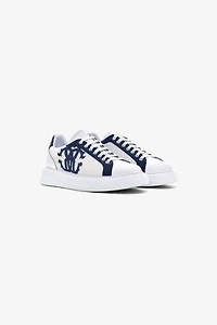 Leather Sneakers with Logo