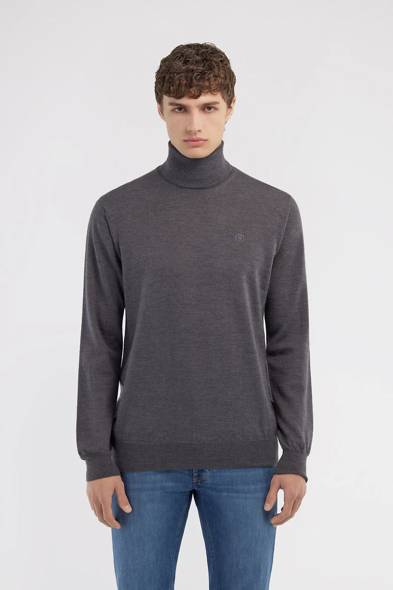 Turtleneck sweater with RC