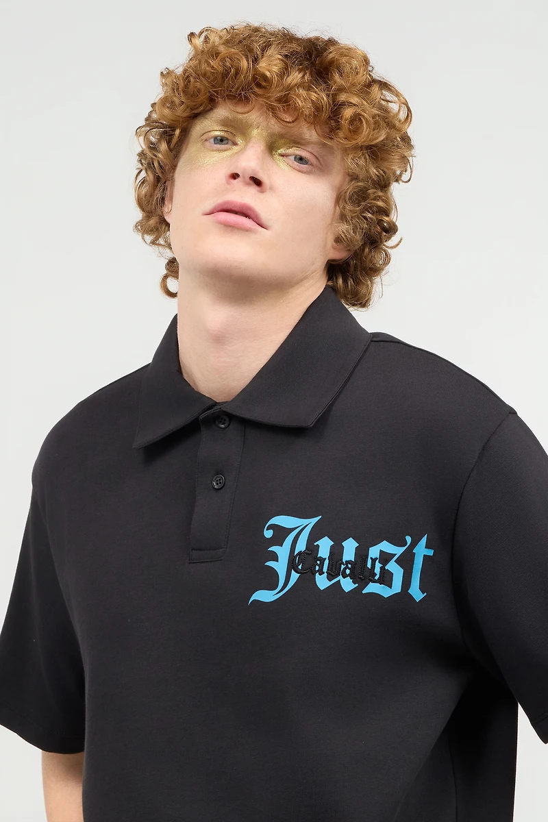 Polo-Shirt With Lettering