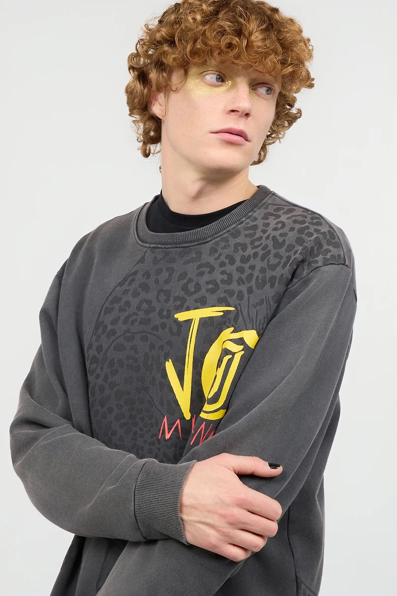 Sweatshirt With Jaguar And Lettering