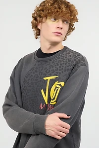 Sweatshirt With Jaguar And Lettering