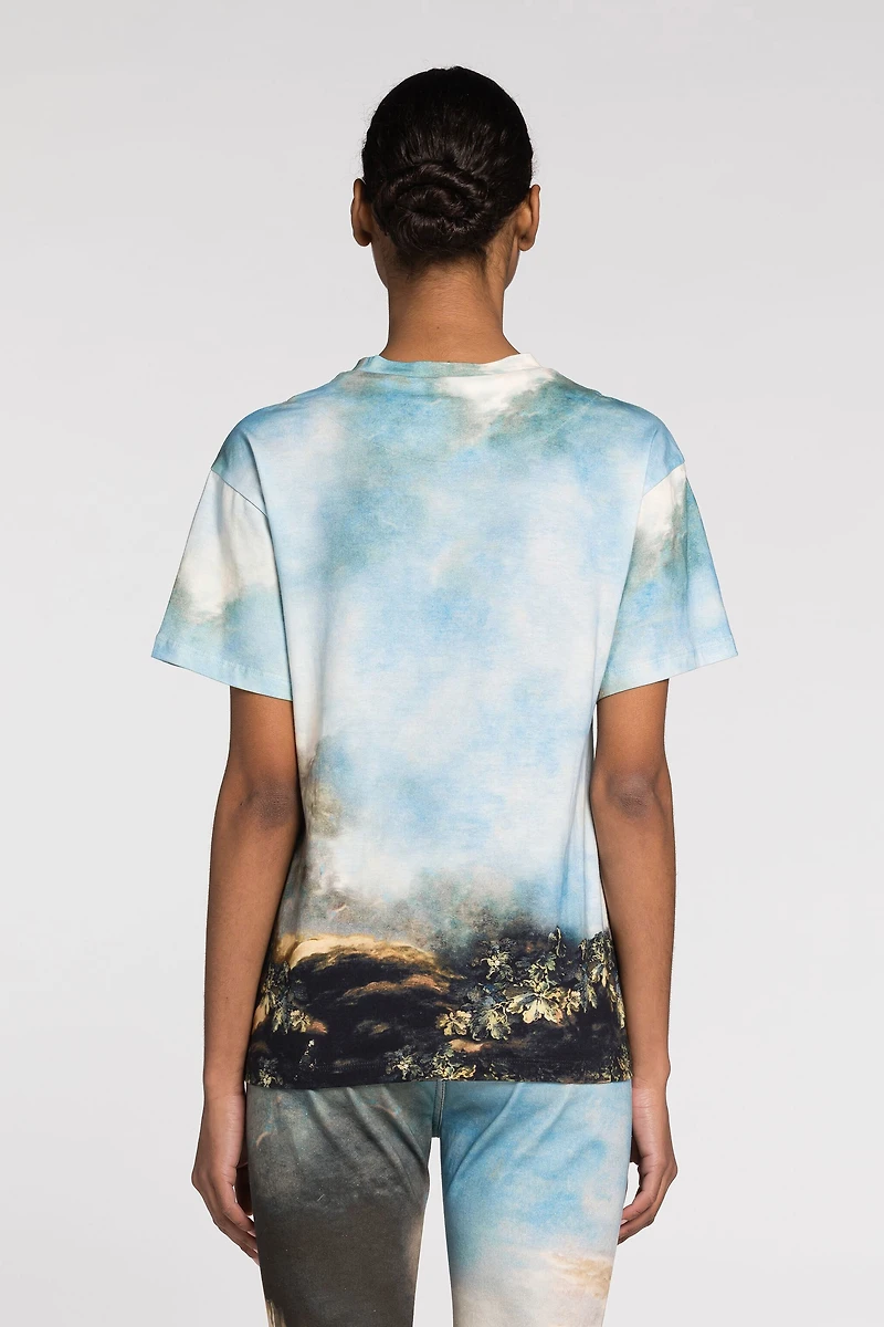 Graphic-print cotton T-shirt