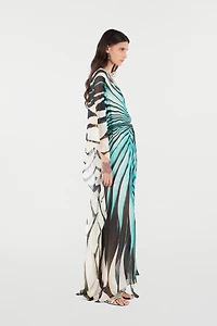 Ray Of Sea Print Kaftan