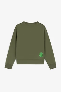 Tiger-Print Cotton Sweatshirt