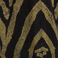 Jeans With Zebra Print On Side