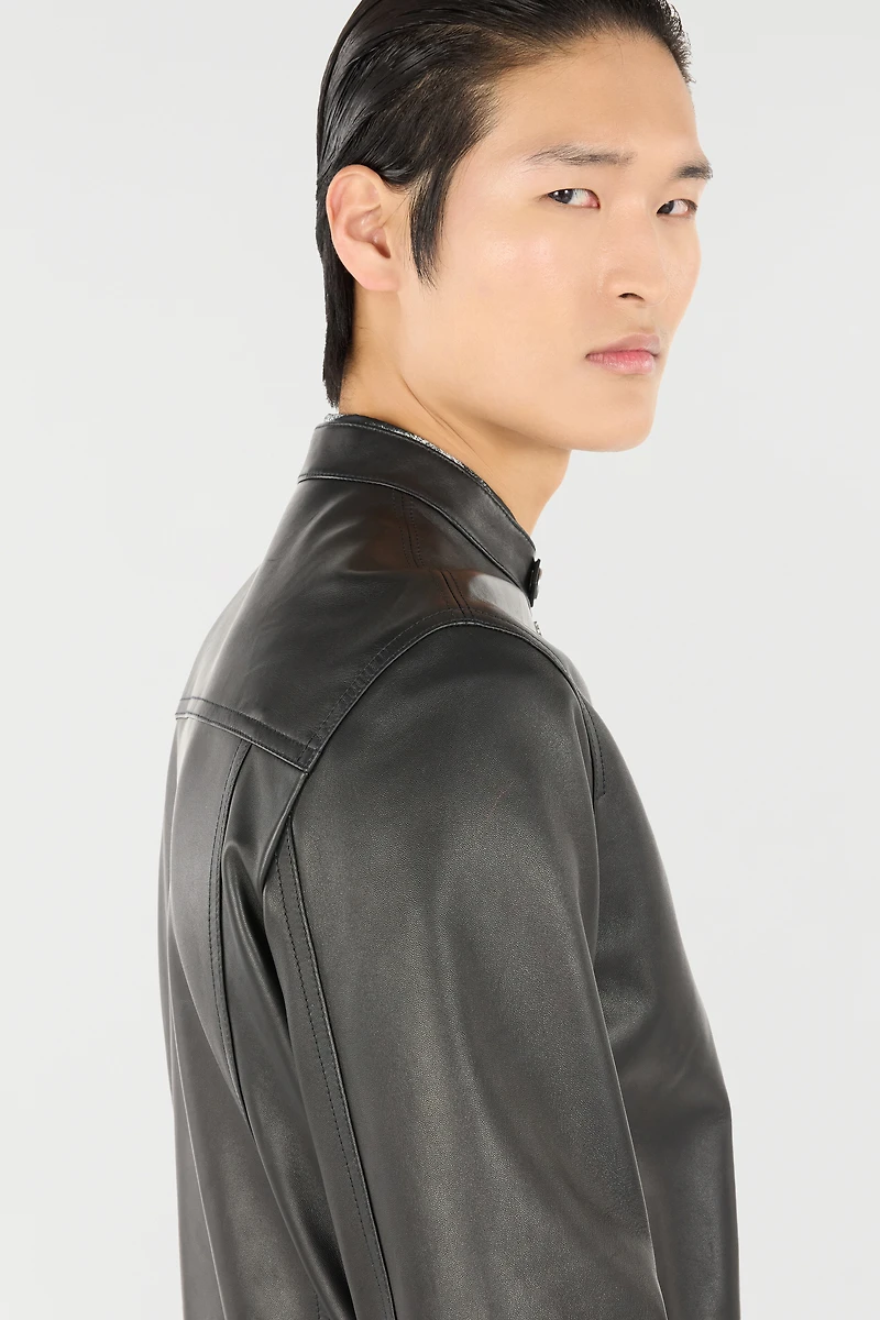 Biker Jacket With Fang Details