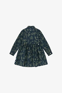 Shirt Dress With Floral Dance Print