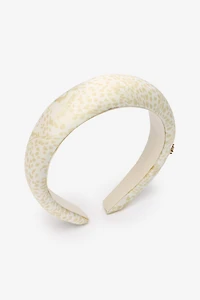 Headband With Cheetah Print And Cheetah Skin