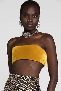 Velvet Bandeau Top