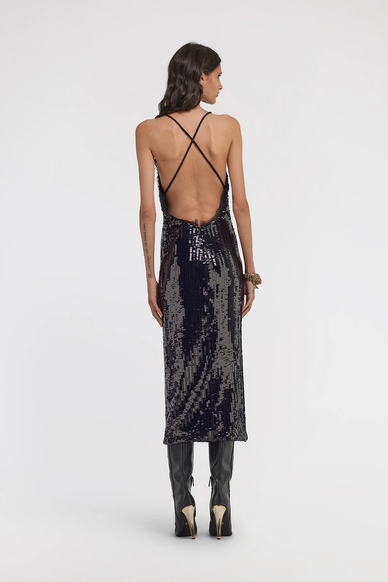 Sequin Midi Dress