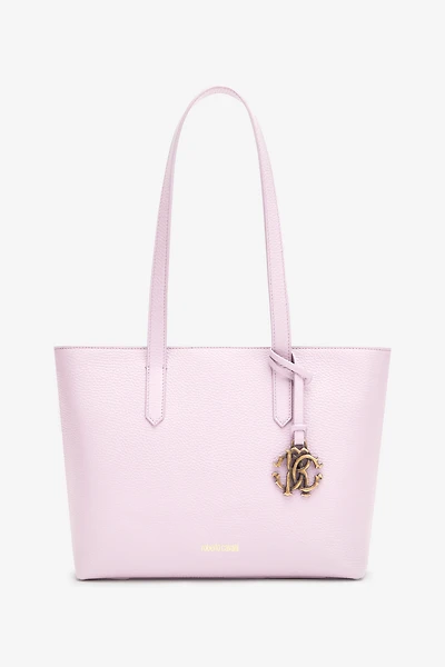 Medium leather shopper with RC charm