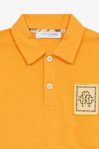 Cotton Polo-Shirt With Patch