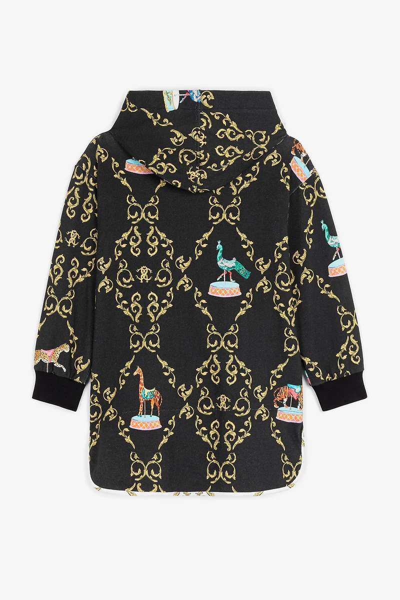 Filigree-Print Cotton Hoodie