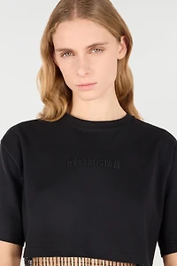 Crop Top With Fringing