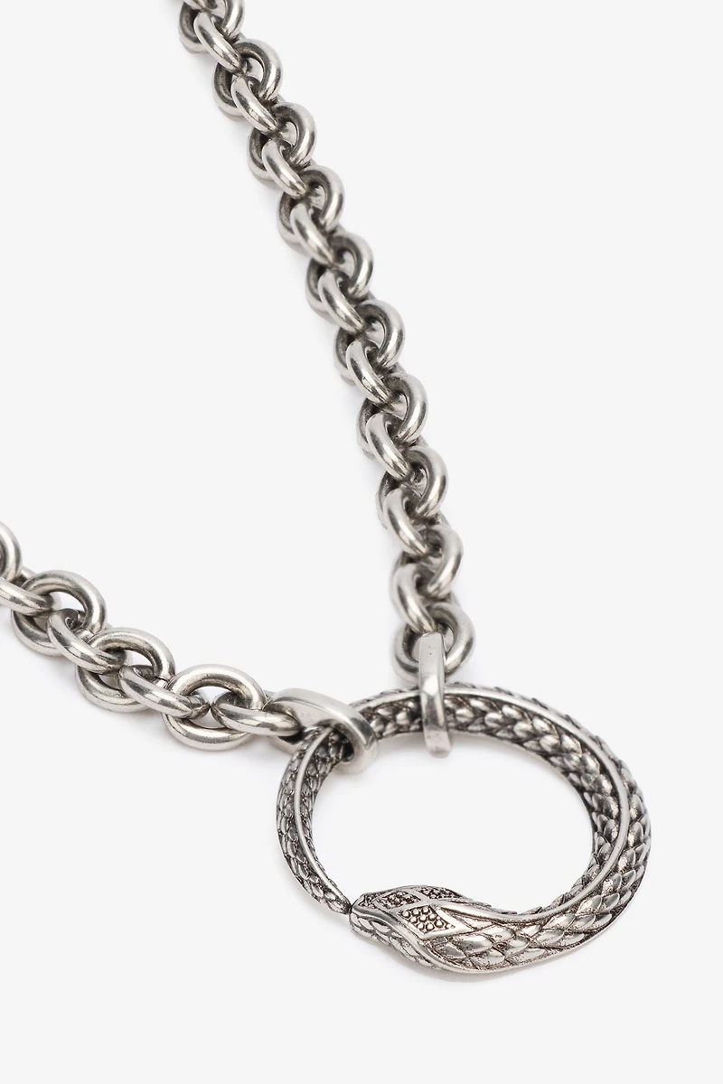 Chain Necklace With Snake
