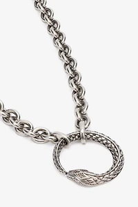 Chain Necklace With Snake